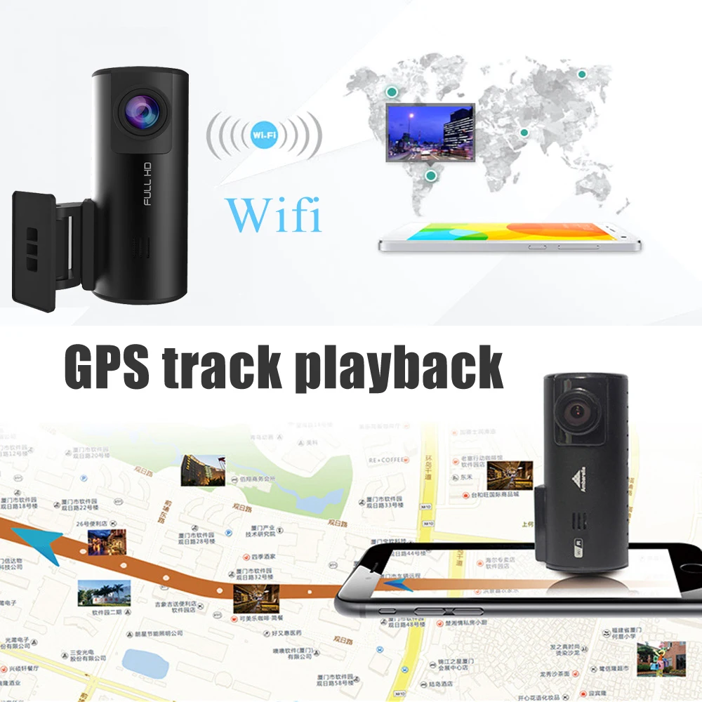 Addkey Ambarella A7LA70 Видеорегистраторы для автомобилей Камера GPS с SpeedCam 1296 P Full HD 1080