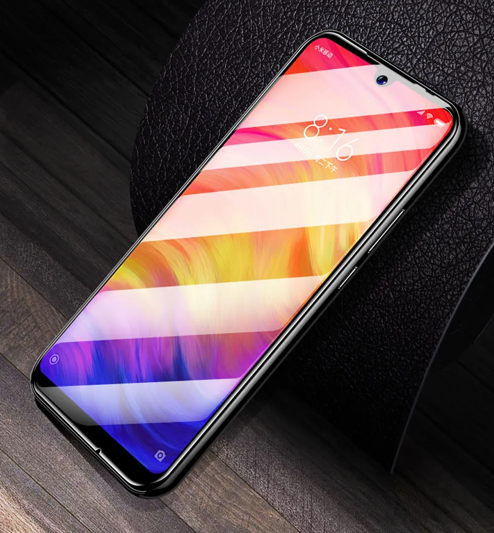 Полностью закрывающее стекло для Xiaomi Redmi Note 7, ультратонкая защитная пленка из закаленного стекла с защитой от царапин, HD защита для экрана, стекло для Redmi Note 7