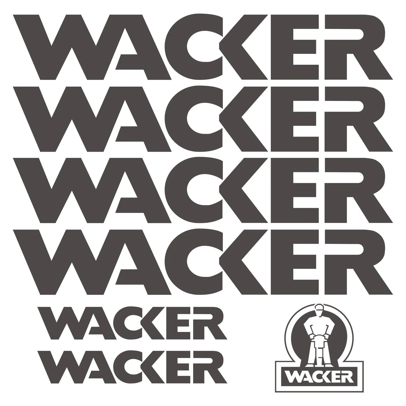 Для WACKER aufkleber стикер ruttelplatte вибрационные пластины 7 автомобильный