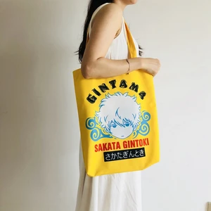 2018 Новое поступление ограниченная индивидуальная Холщовая Сумка-тоут мультяшная милая сумка Эко Шоппинг аниме складное плечо для женщин