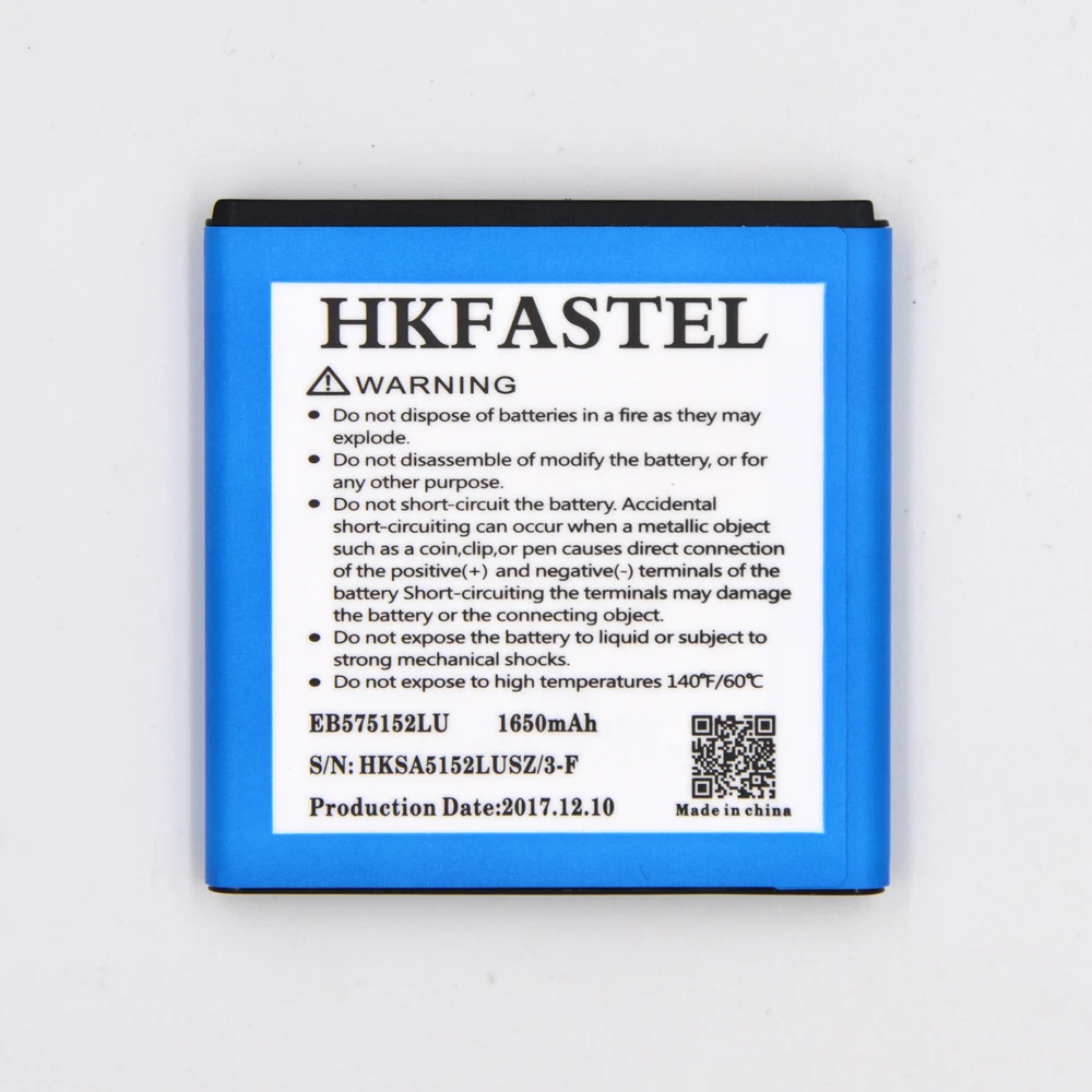 HKFASTEL EB575152LU батарея мобильного телефона для samsung Galaxy S I9000 i9001 I9003 I589 I8250 I919 D710 I779 батареи 1650 мАч