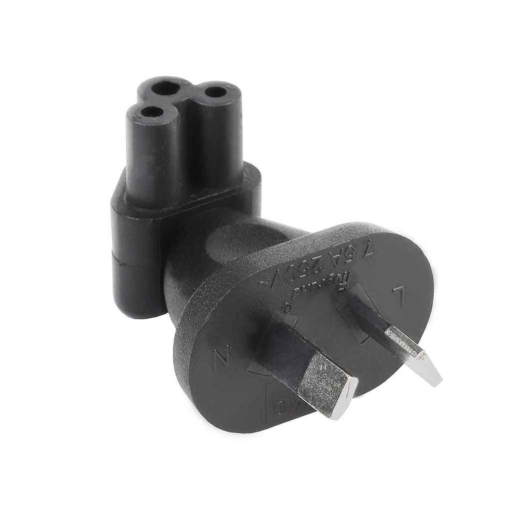 Переходник с AU 2 pin На IEC320 C5 австралийский переходник Pin папа на IEC 320 цветок сливы