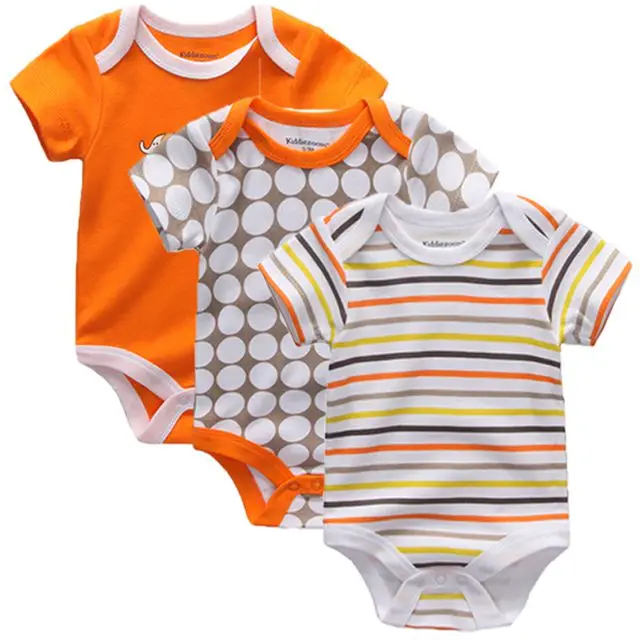 3041 Baby bodysuits Summer Clothes Baby Boy short Sleeves Cartoon Bodysuit New Newborn Girl Climbing Pajama - Цвет: 3041