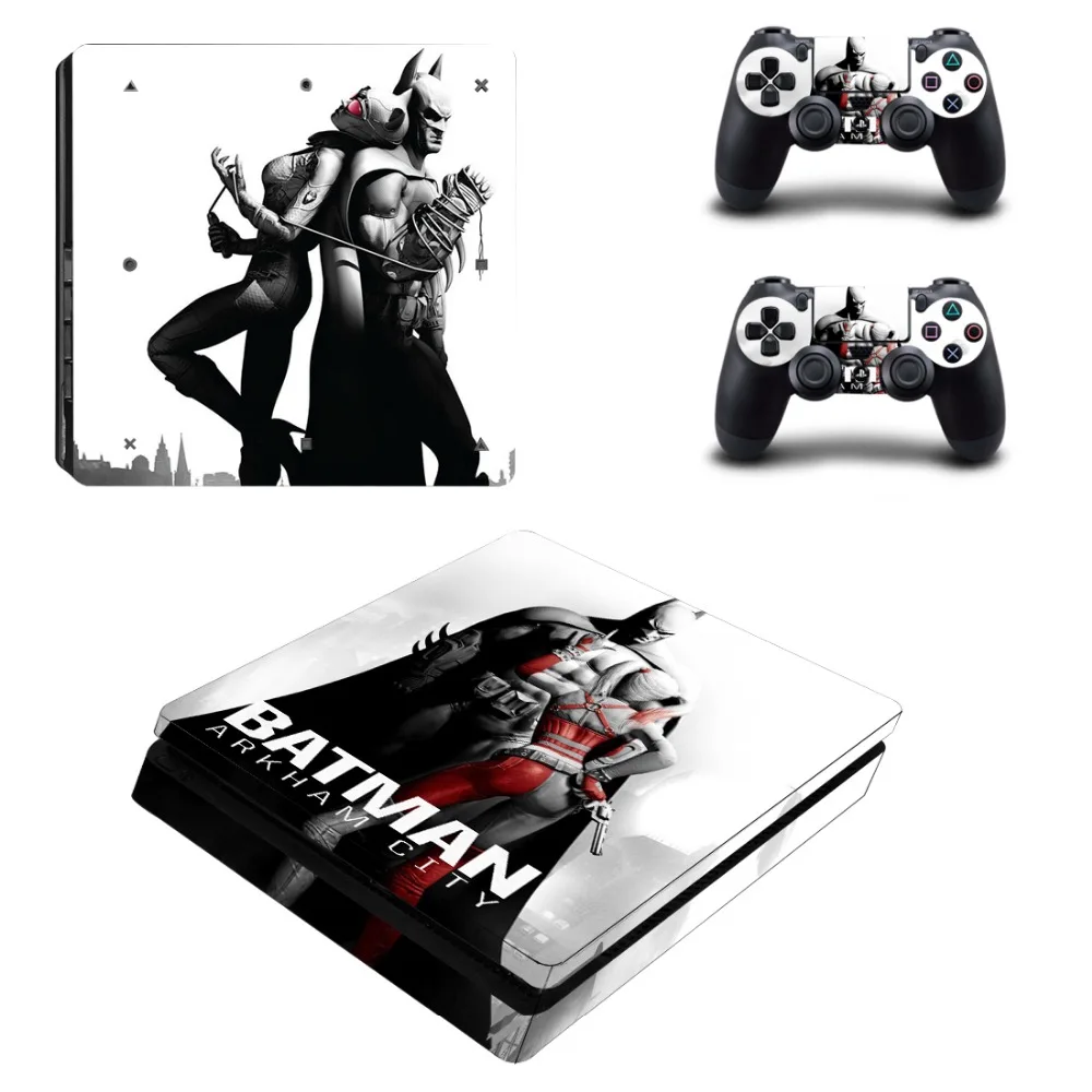 Бэтмен: Arkham City Skins для Playstation 4 PS4 Slim Console Skin stakers 2 шт. контроллер виниловые наклейки
