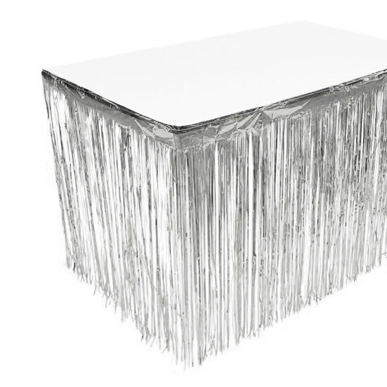 Новое поступление 1 шт. Золотая/зеленая/Серебристая декоративная юбка для стола