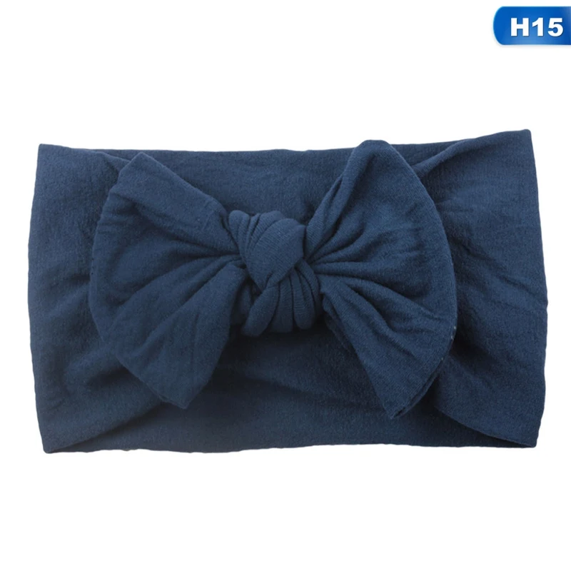 Новая Boho новорожденная Детская повязка на голову лента эластичный детский головной убор Детская Женская повязка для головы бант узел