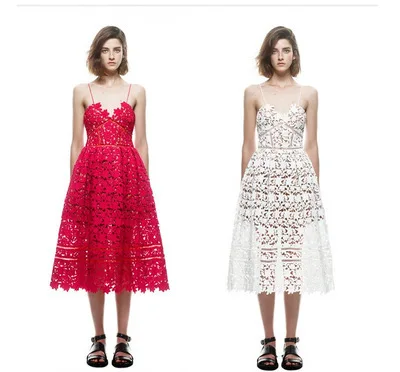 ZAWFL 2019 летнее высококачественное модельное дизайнерское кружевное платье