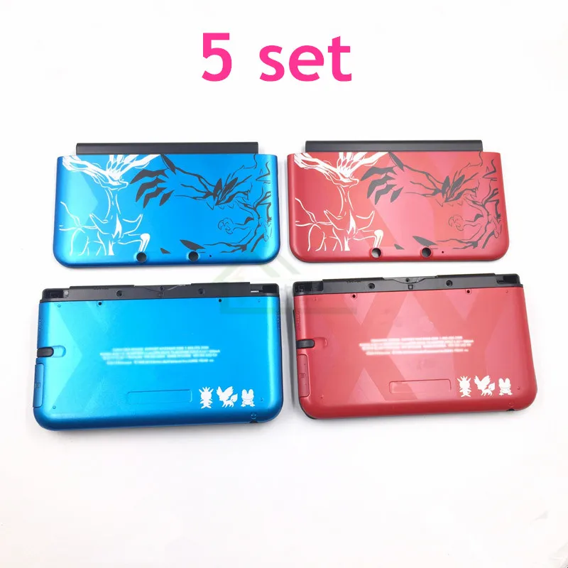5 комплектов полный корпус чехол Замена для 3DS XL 3DS LL оболочка с кнопками для Pokemon limited edition