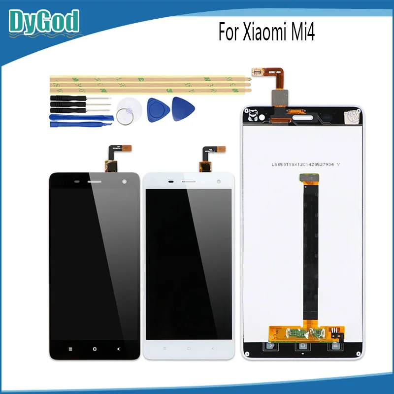ЖК дисплей DyGod 5 0 дюйма для Xiaomi Mi 4 сенсорный экран телефона дигитайзер в сборе