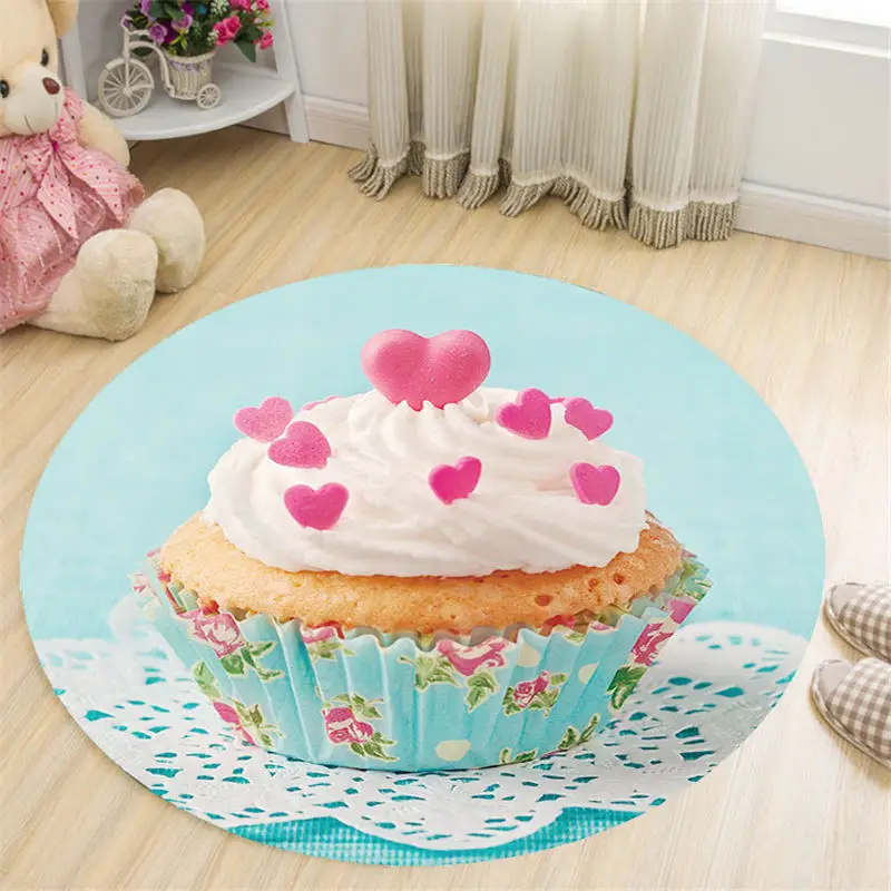 Круглый ковер в скандинавском стиле с оленем коврики для украшения комнаты