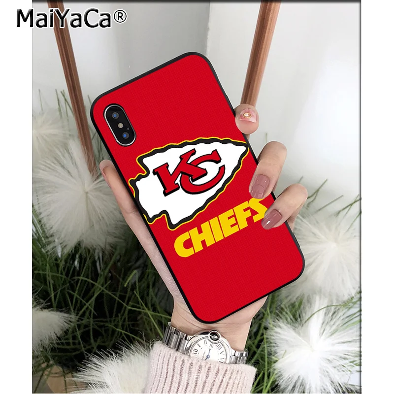 MaiYaCa Kansas City Chief ТПУ Мягкие аксессуары для телефонов чехол для телефона для iPhone X XS MAX 6 6s 7 7plus 8 8Plus 5 5S SE XR