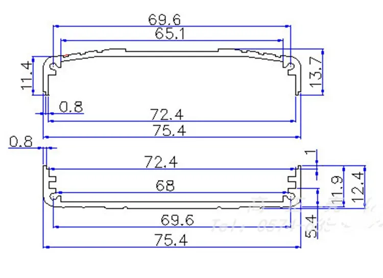Алюминиевый корпус коробка PCB инструмент DIY электронный проект батареи 75 40 мм * 26