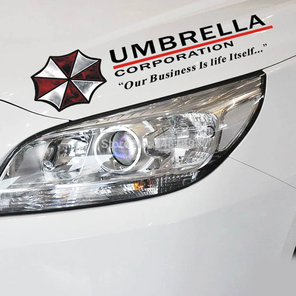 

Umbrella Corporation Car Light eyebrow Sticker Eyelid Decal for BMW 46 Chevrolet Volkswagen Honda ford focus Hyundai Kia Lada