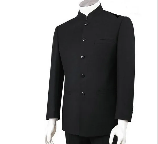 Мужские костюмы китайские туники с воротником стойкой Классический костюм