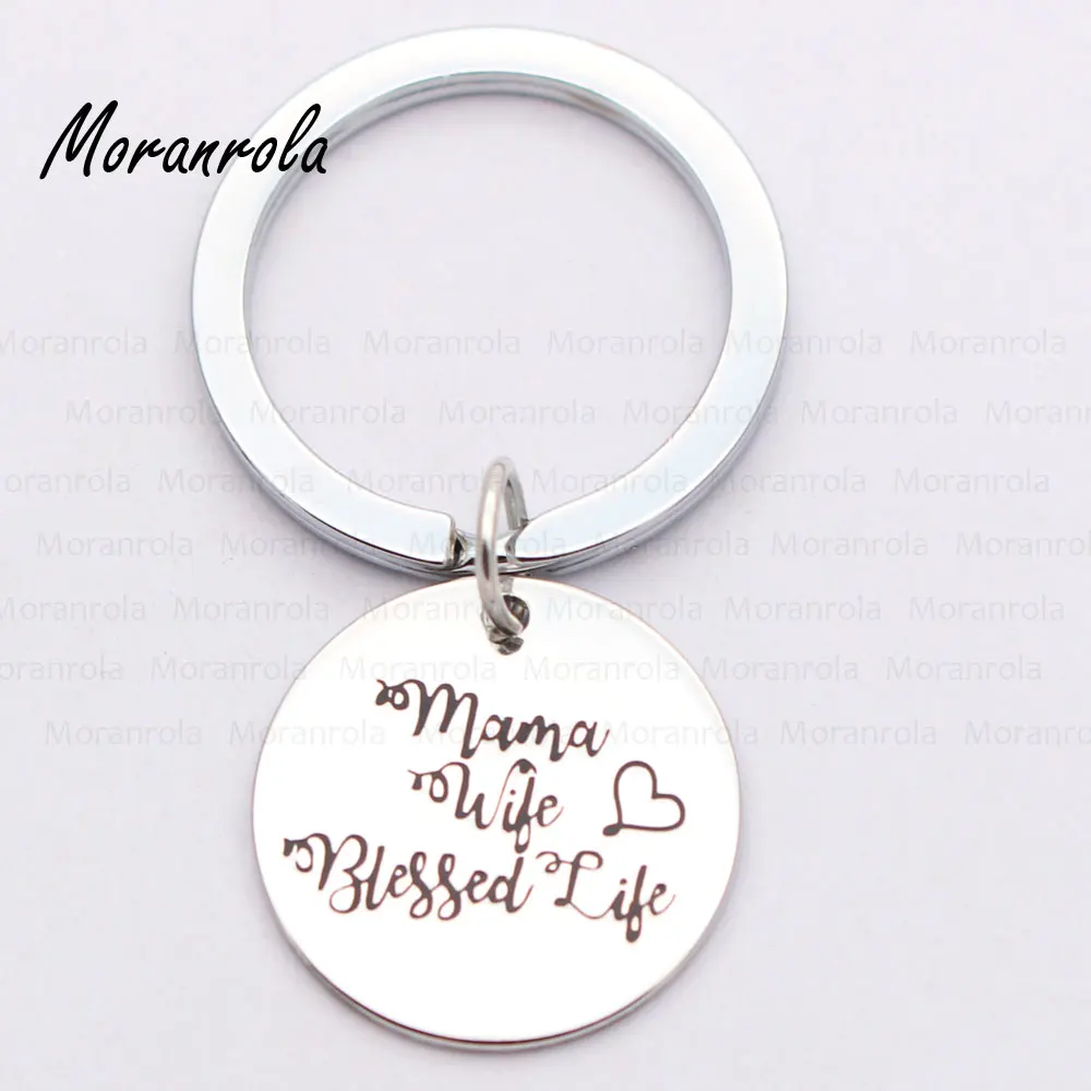 Новинка медное ожерелье брелок с надписью Mama Wife Blessed Life очаровательное ювелирное