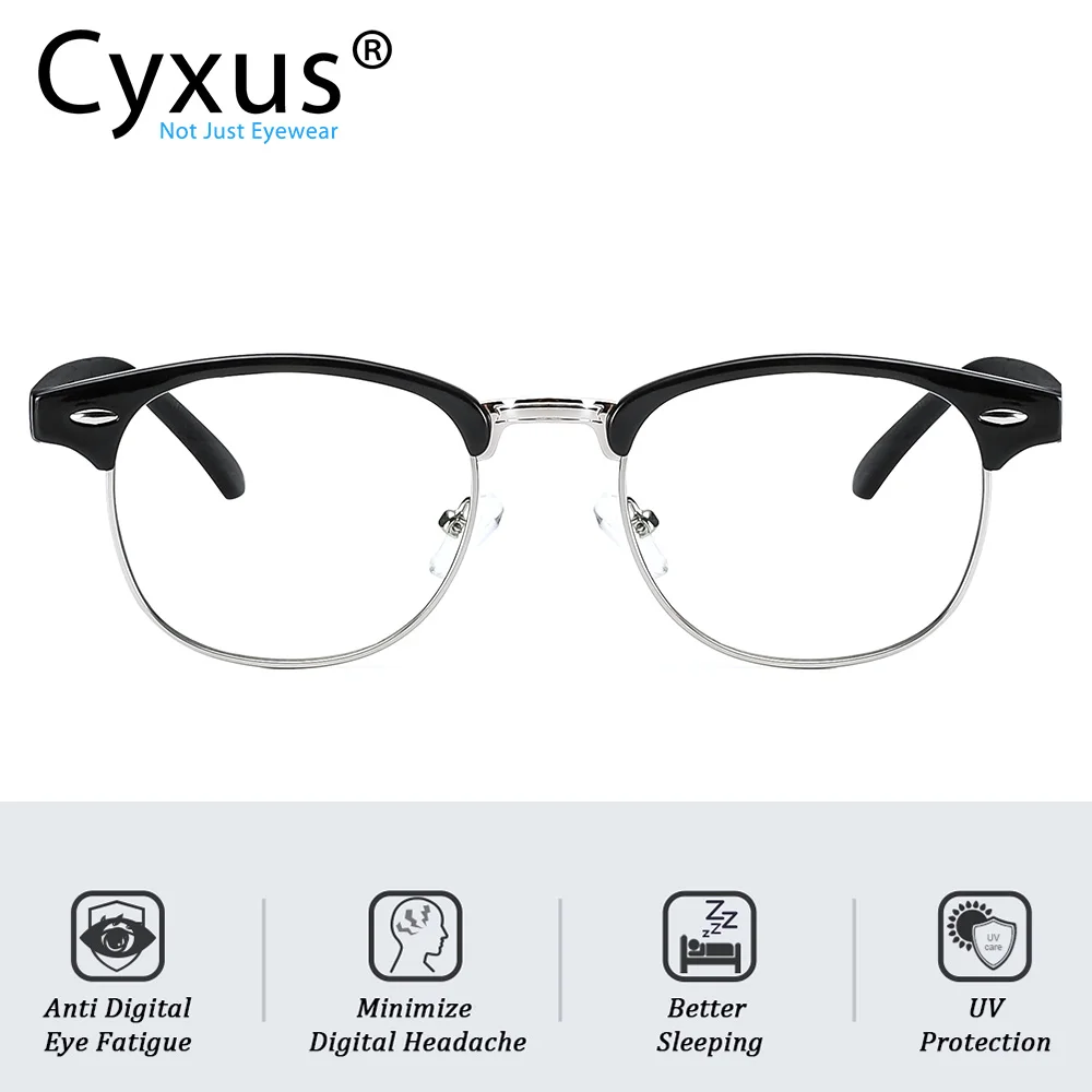 Cyxus Blue Light Blocking Kids Computer Glasses Optical Frame Children Boy Girls Computer Transparent Lens Anti Reflective 6056