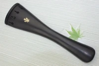 new high quality 44 ebony cello tailpiece inlaid copper flower cello parts