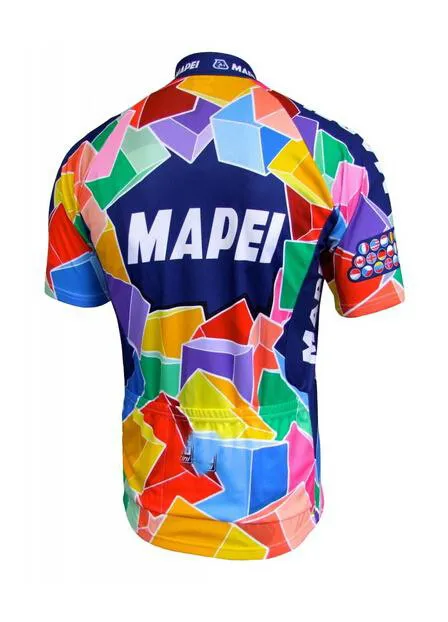 2019 MAPEI команда классический короткий рукав Велоспорт Джерси летняя велосипедная