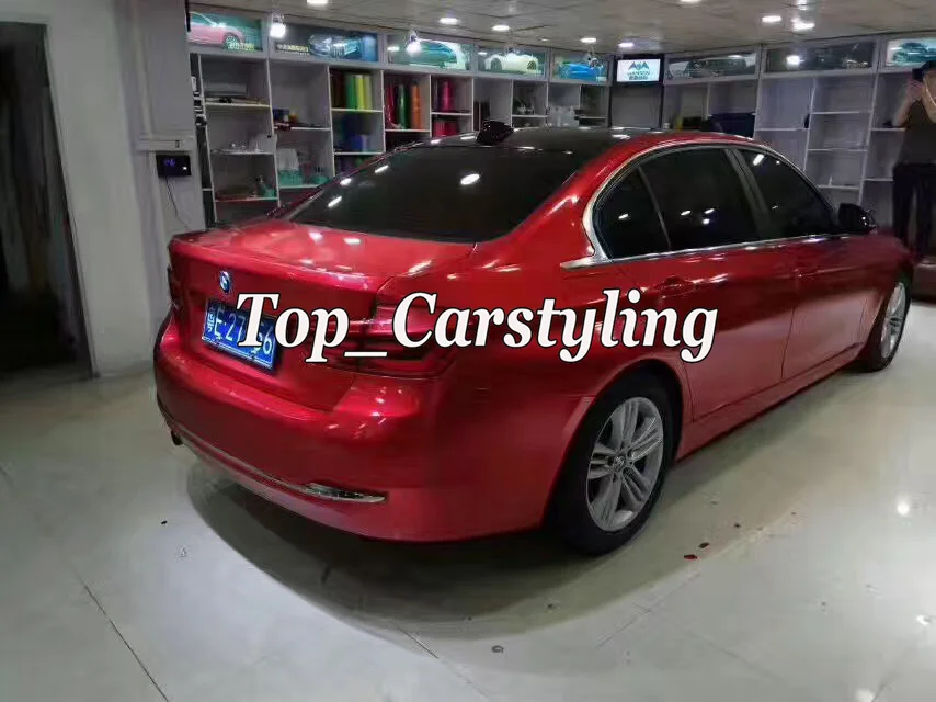 Виниловая пленка для автомобиля полноразмерная блестящая красная покрытия