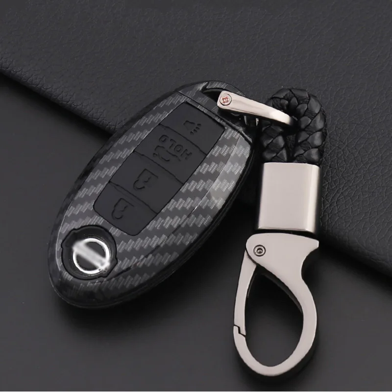 Корпус из АБС углеродного волокна + силиконовый чехол для брелока ДИСТАНЦИОННОГО