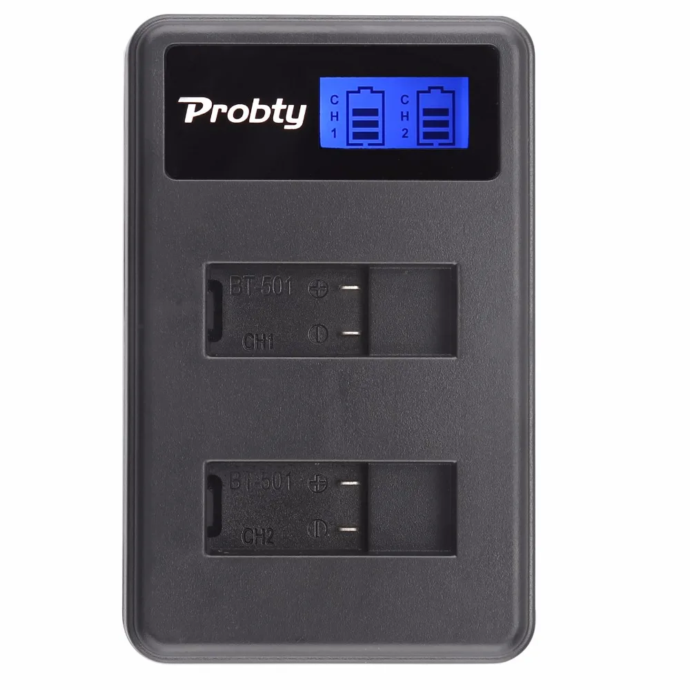 Probty 2 шт. AHDBT-501 AHDBT501 Hero5 Hero6 батарея + USB LCD двойное зарядное устройство для GoPro Hero 5 6