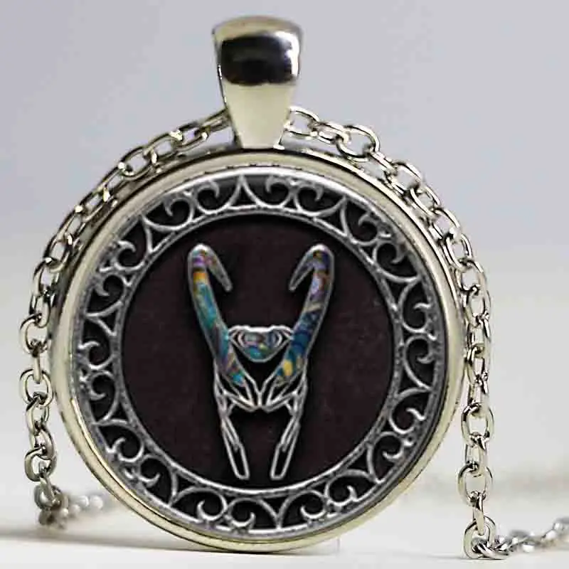 1 шт. Loki шлем хрустальный кулон ожерелье ювелирные изделия кабошон|crystal pendant