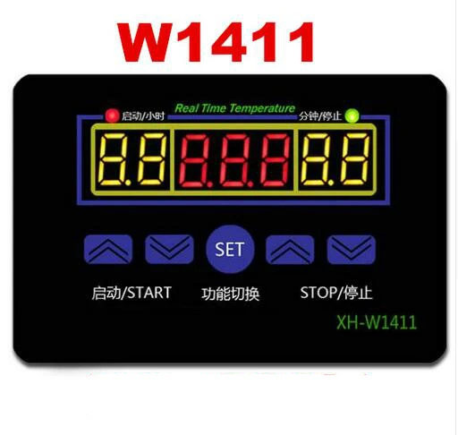 W1411 светодиодный цифровой контроллер температуры термостат переключатель