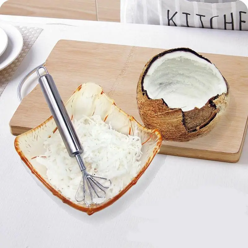 Кокосовая бритва сталь рыбья чешуя скребок щетка для кожи рыбы Овощечистка