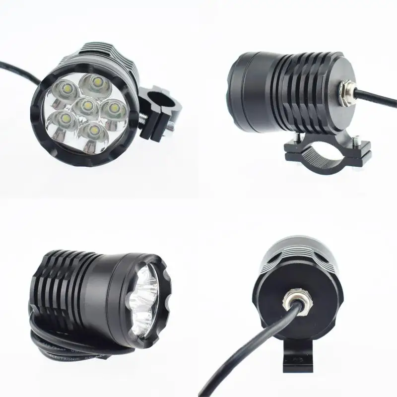 

12V 60W Motorcycle work lamp LED Moto auxiliary lights only high beam 6000K spotlights Motorbike Headlight DRL Car accessories