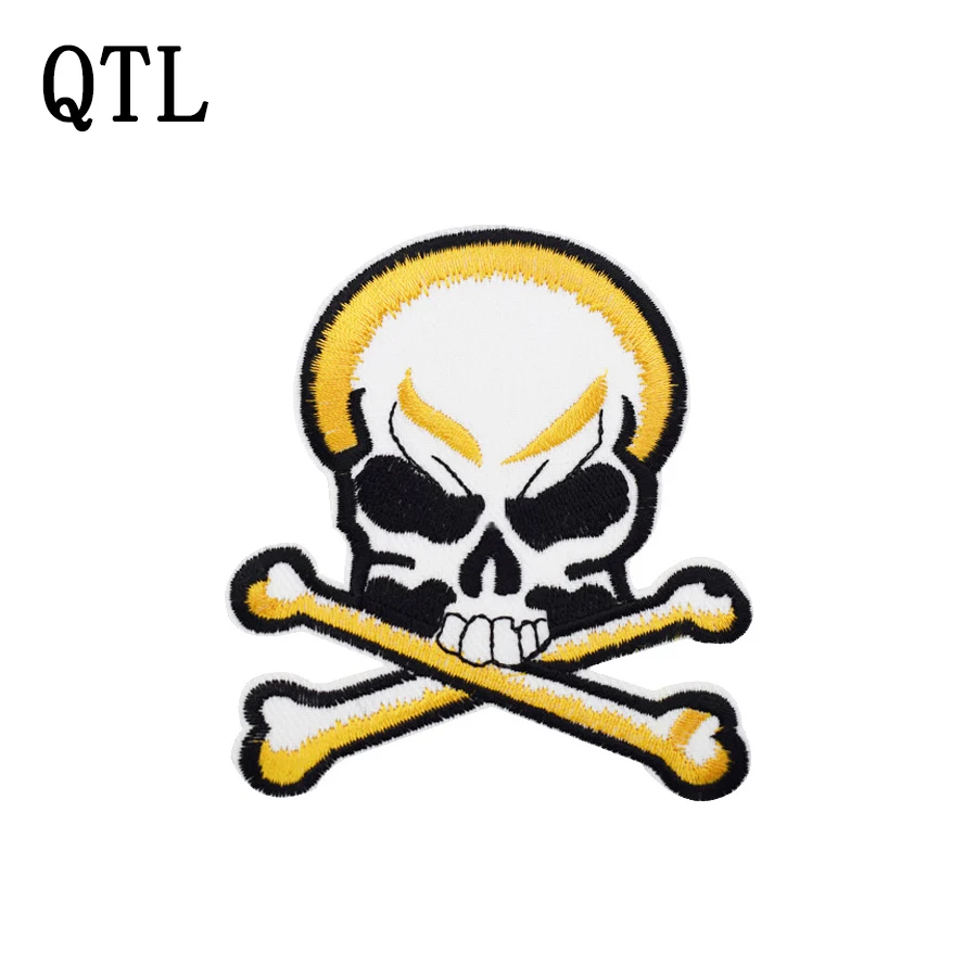 5 шт. нашивка в виде черепа стиле панк мотоциклетная куртка одежда с аппликацией