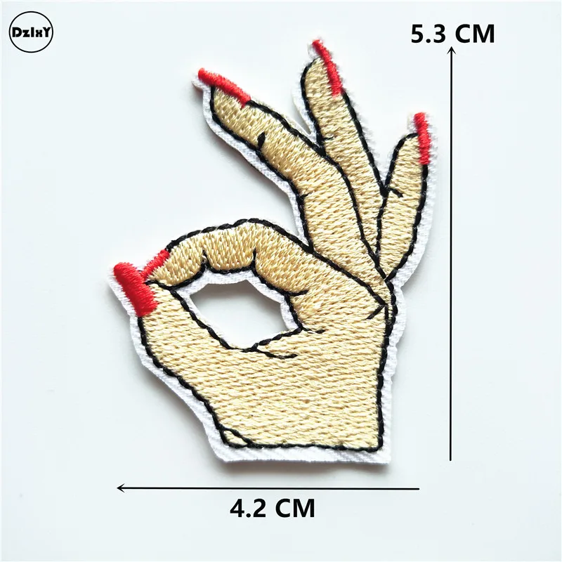 1 PCS G 2 1 шт. очки вышитые патчи железные патчи для одежды DIY полосатая одежда попкорн наклейки на заказ мороженое значки@ G - Цвет: 1 PCS G 2