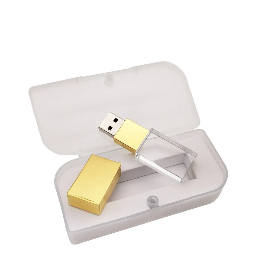 JASTER(10 шт. плата за логотип) пользовательский 3D внутренний логотип Кристальный USB 2,0 флэш-накопитель с коробкой - Цвет: C