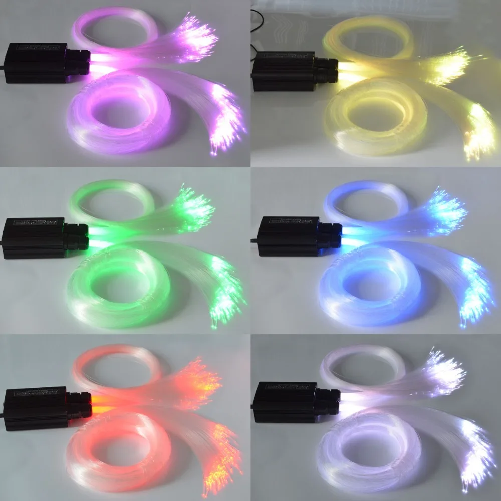 20 Вт DMX LED PMMA волокно 0ptic Star комплект потолочного освещения 0 75 мм (150 шт. * 2 м) + 1 (50 RGB