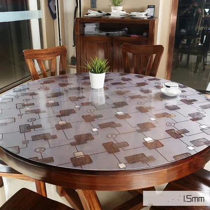 

Прозрачная скатерть из ПВХ 1,5 мм