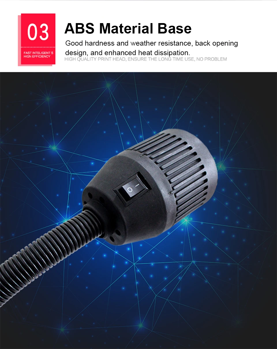 SMD LEd машины Рабочий светильник 24V 36V 220V 3W 5W удар шланг светильник ing лампа 360 градусов светильник из полюсного магнита токарный станок с ЧПУ Лампа 6000-6500K