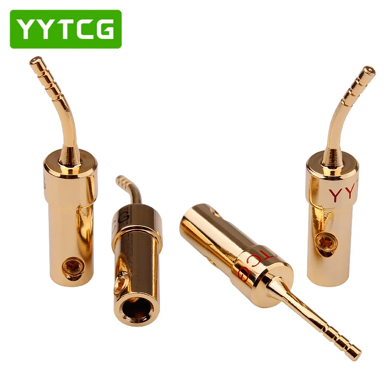 YYTCG 4 шт./лот 2 мм клеммы для динамиков проводной штекер винтовой замок кабель