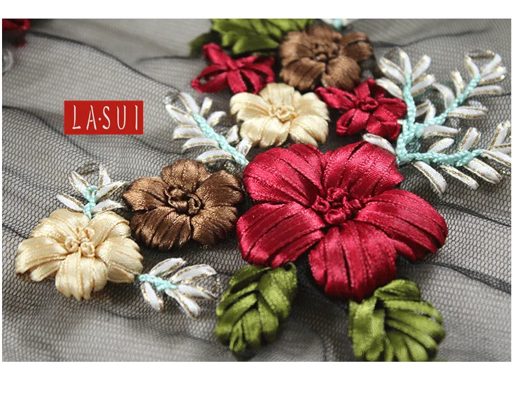 LASUI 2 шт. = 1 лот 3DTop лента с вышивкой цветы нашивка для одежды ручная работа Сделай