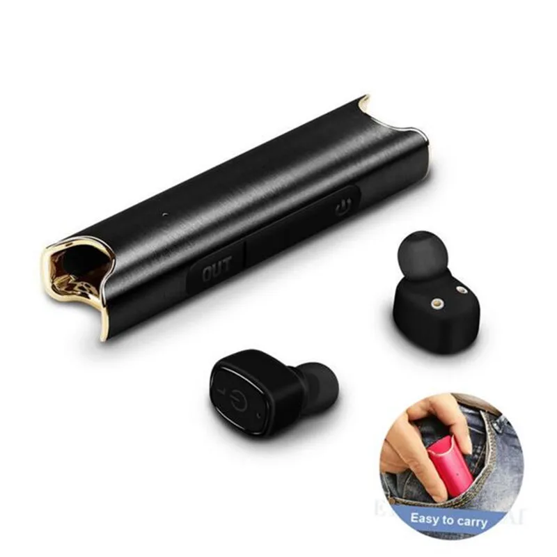 Bluetooth наушники микро беспроводные наушники-вкладыши с шумоподавлением power Bank для