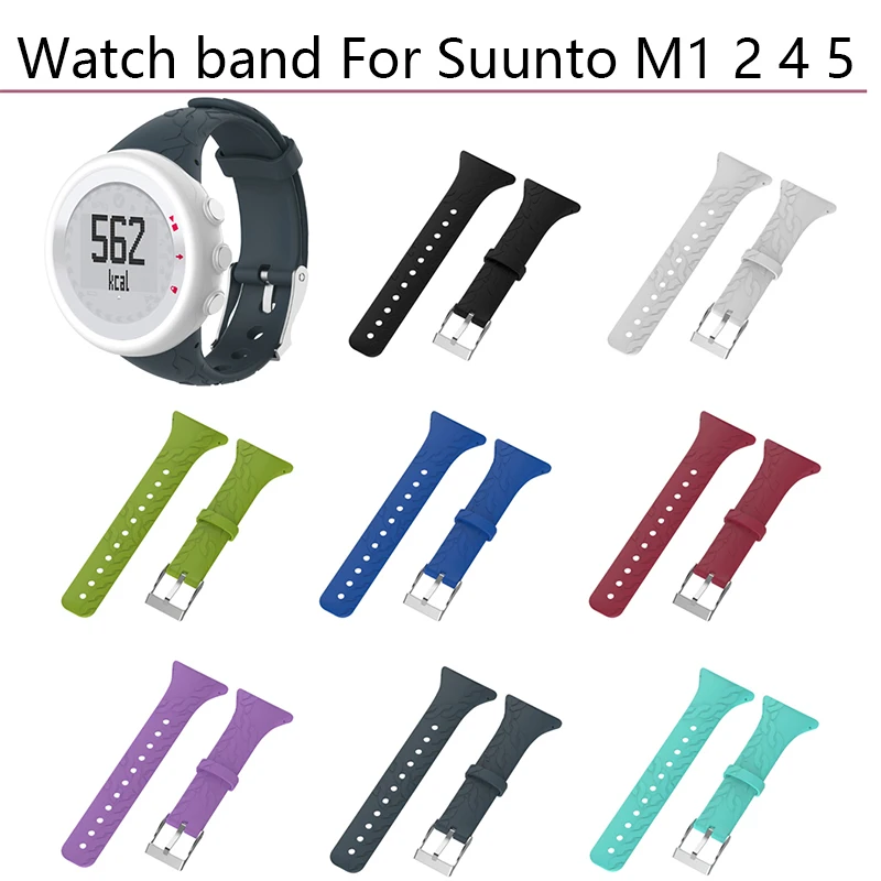 Силиконовый ремешок на запястье для Suunto Quest M1 M2 M4 M5 M серии часов Женский