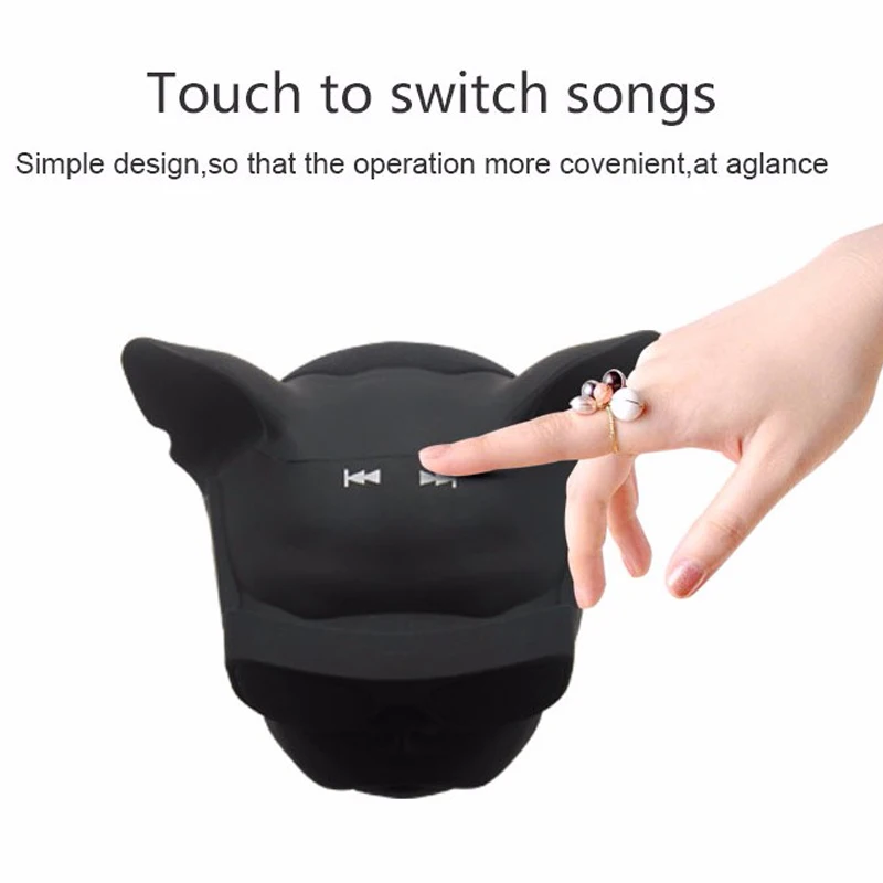 Портативный Беспроводной Bluetooth бульдог Динамик s MP3 плеер собака мини бумбокс для