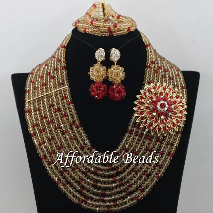 Африканские Украшения Из Бисера роскошный комплект ювелирных изделий ручной