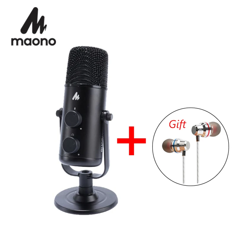 Конденсаторный микрофон MAONO с разъемом USB для подкастов кардиоидный
