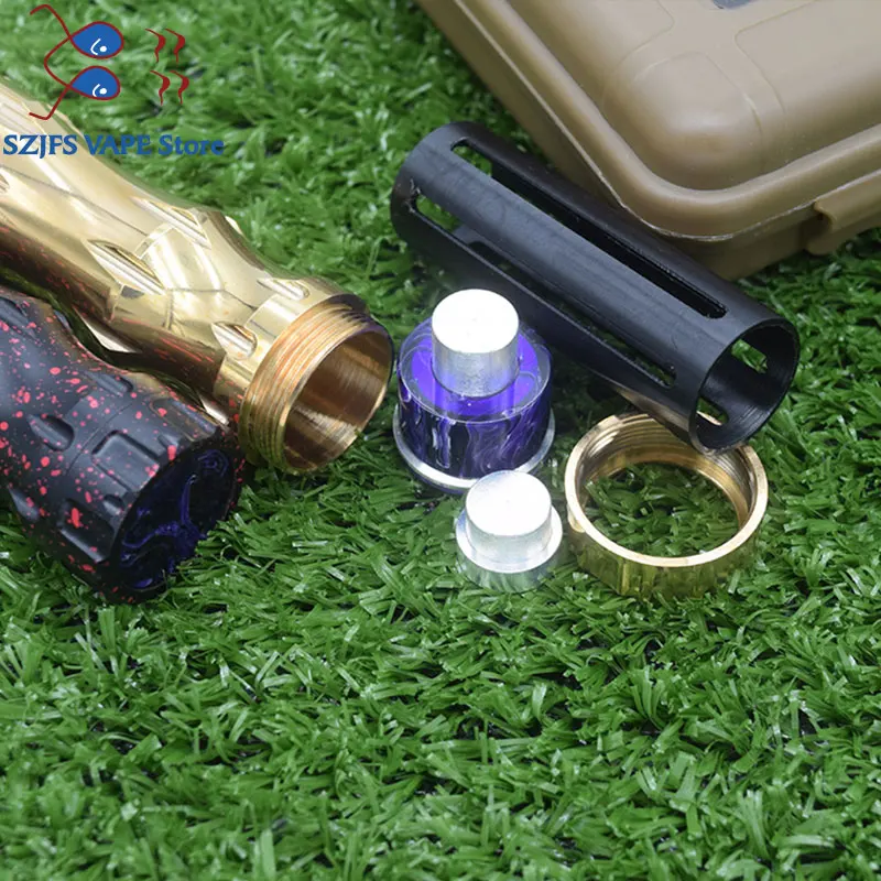 

overlord mech mod e cigarette KIT 18650/20700/21700 battery Vaporizer Mod VAPE 24mm brass pen Mechanical Mod vs sob mod