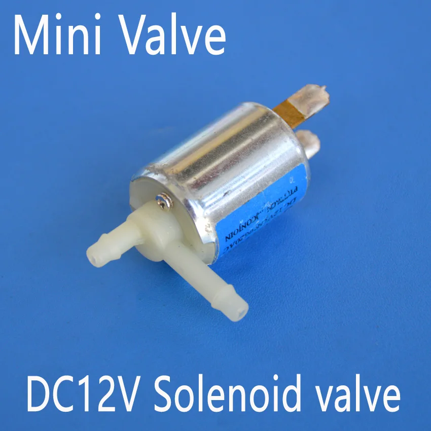 Электромагнитный Мини клапан для воды и газа 12 В постоянного тока нормально