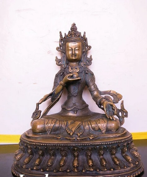 

xd 001660 Tibet Buddhism Ksitigarbha Bronze buddha Statue