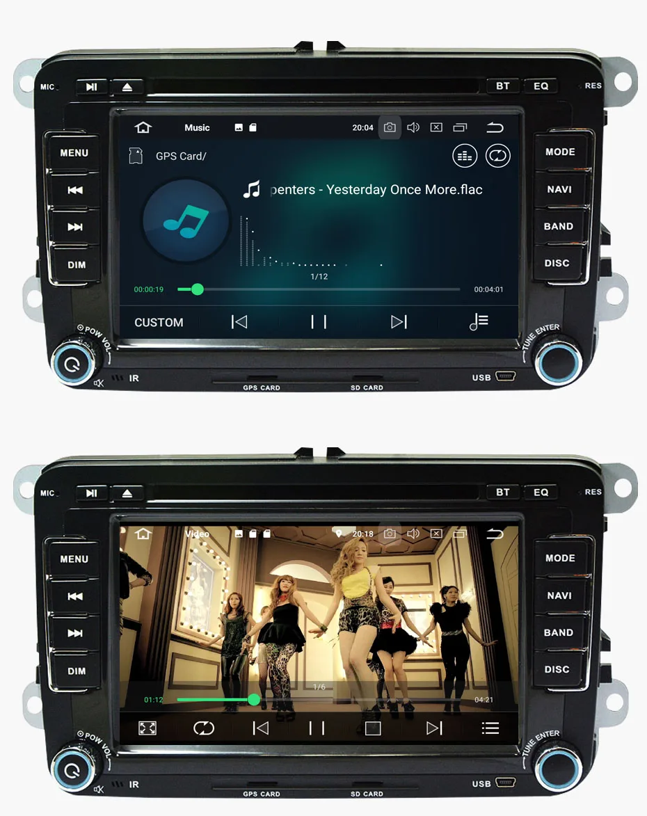 KANOR Автомобильный мультимедийный плеер Android 9,0 4+ 32G 2 Din для Golf 5 6 Passat B6 Polo Caddy Seat Skoda canbus dvd automotivo fm-радио