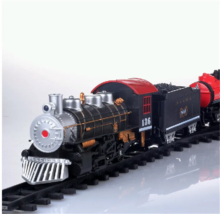 Классическая Имитация электрического поезда трек Набор детских игрушек с