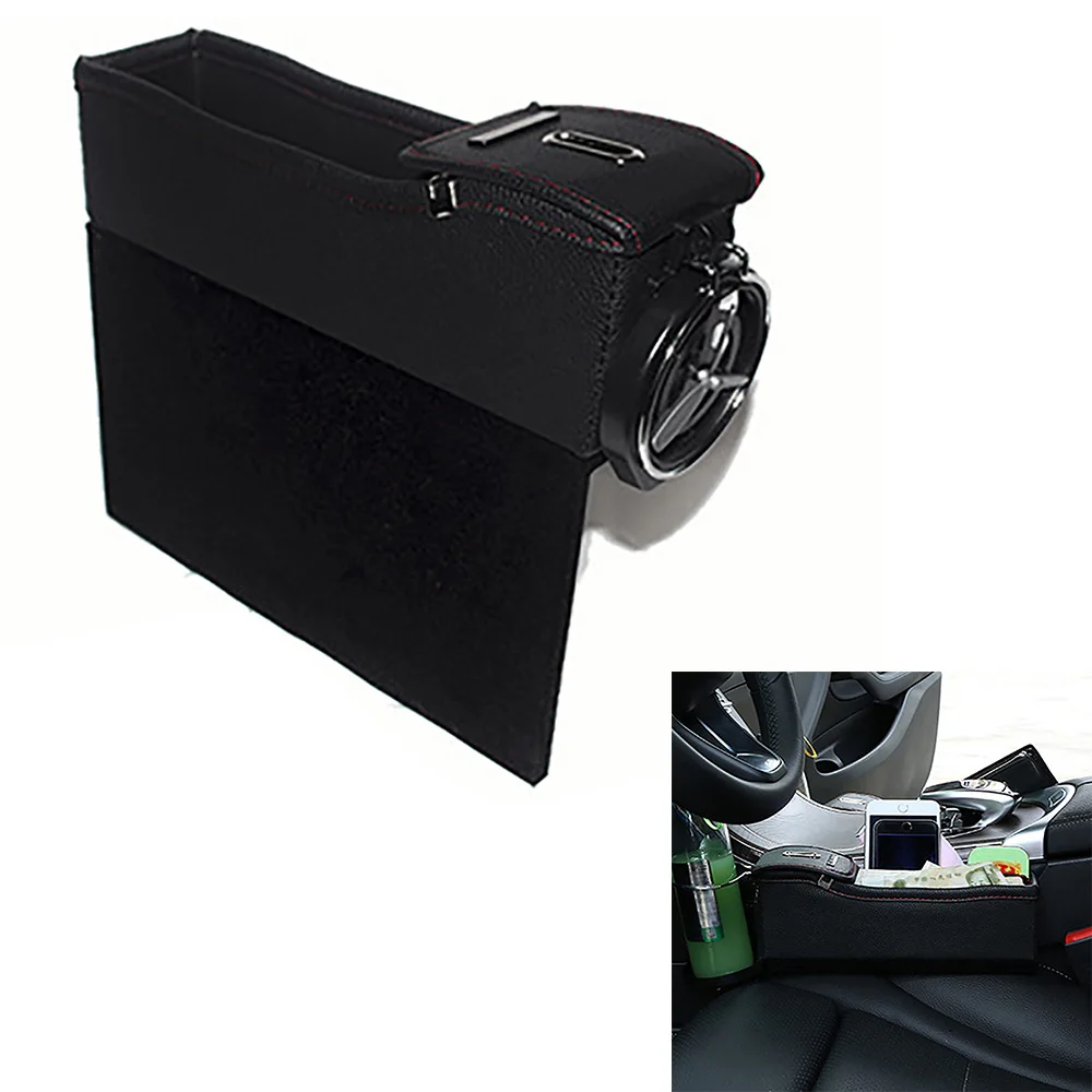 Main driver Seat Автомобильный ящик для хранения трещины сиденья Органайзер держатель для напитков Авто зазор карман сохранить заказ телефон Pad карты Аксессуары для дамских сумочек - Название цвета: Main driver Seat