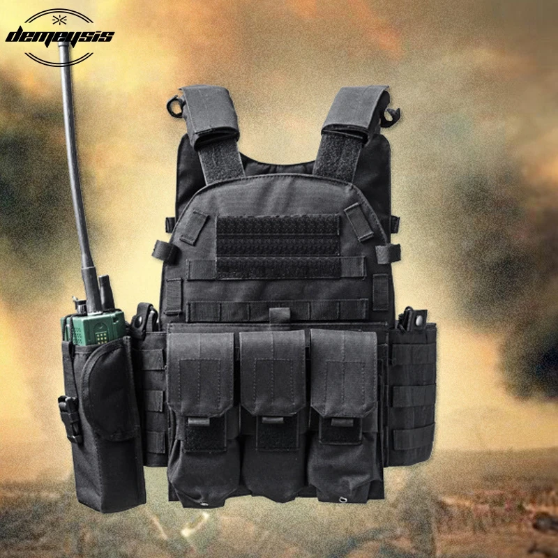 Мультикам камуфляж Molle нейлон модульный жилет тактические боевые жилеты для охоты 6094 жилеты Военная Мужская одежда армейский жилет