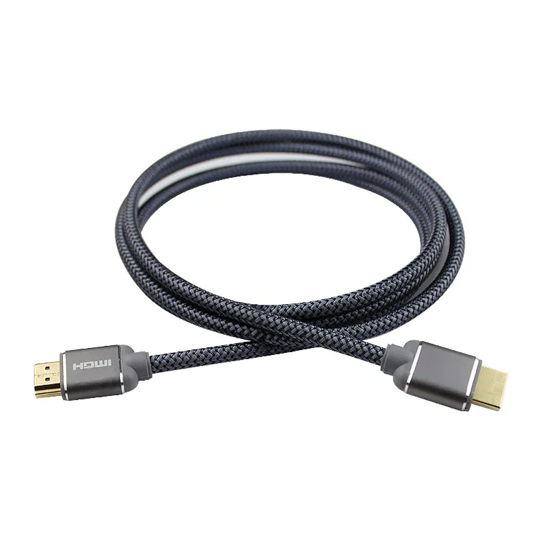 as show 4 K HDMI кабель 2 м HDMI2.0 двойной плетеный высокоскоростной нейлон Позолоченные разъемы новое поступление - Цвет: as show